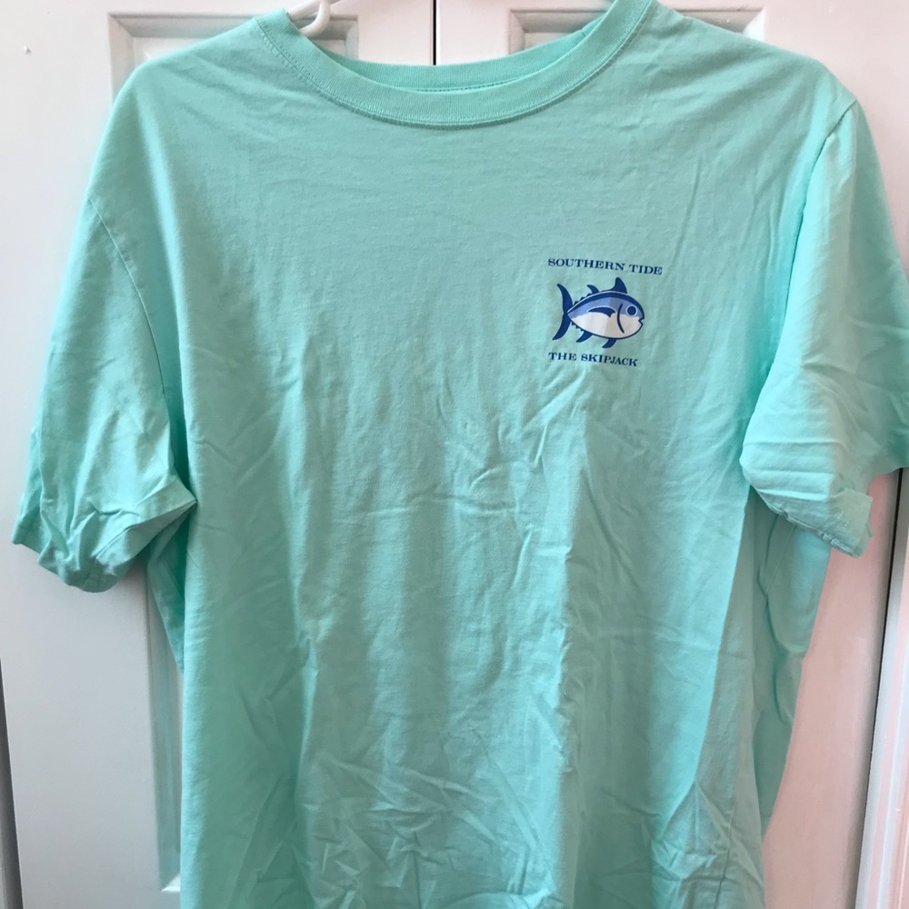 oversized teal southern tide tee